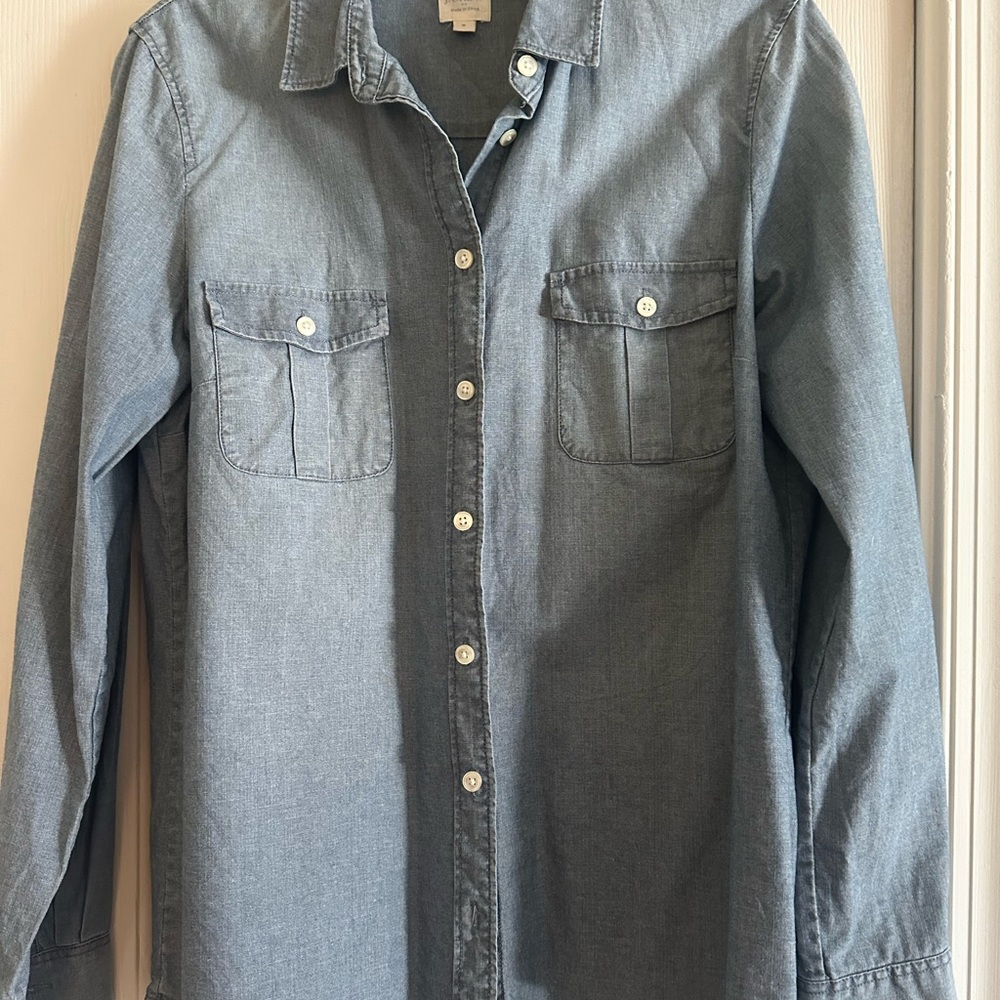 Women’s Blue Denim Shirt J. Crew